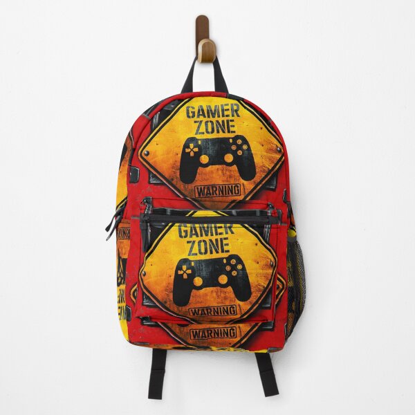Item preview, Gamer Zone Warning Sign - Industrial Vintage Style designed and sold by Hipatye26.