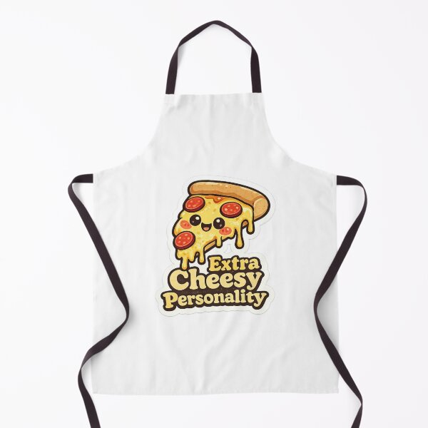Item preview, Extra Cheesy Personality – Cute Pizza Slice Cartoon designed and sold by Samuel Collings.