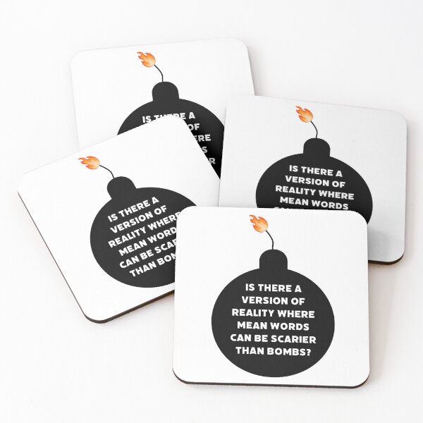 Item preview, Is there a version of reality where mean words can be scarier than bombs?  designed and sold by Rachel the Artist .