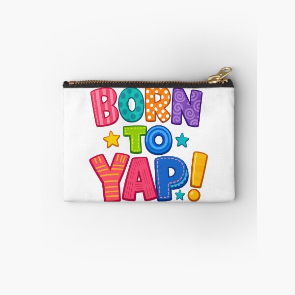 Item preview, Born To Yap Colorful Retro Bubble Letter Typography designed and sold by Merchall  store.