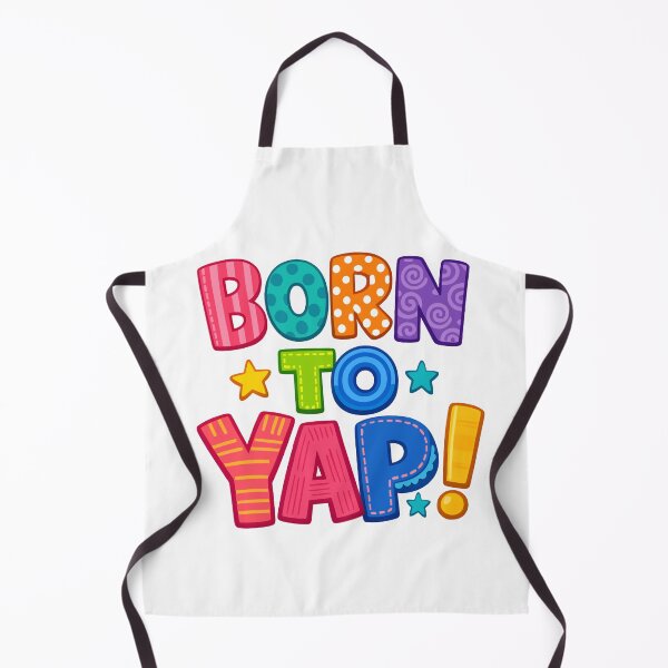 Item preview, Born To Yap Colorful Retro Bubble Letter Typography designed and sold by Merchall  store.