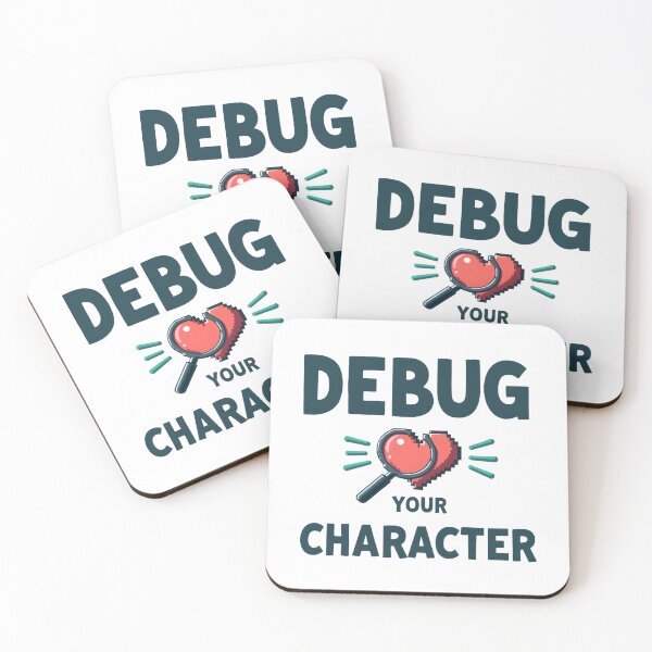 Item preview, Debug Your Character Muslim T-Shirt | Pixel Heart Islamic Streetwear Tee for Faith & Self Improvement designed and sold by Vajid Designs .