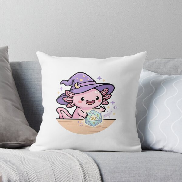 Item preview, Kawaii Axolotl Wizard Rolling D20 Dice designed and sold by Kvarny.