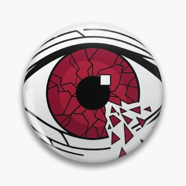 Item preview, Broken Reality Eye – Glitch Crimson Anime Emblem designed and sold by AD-NOVA!!!.