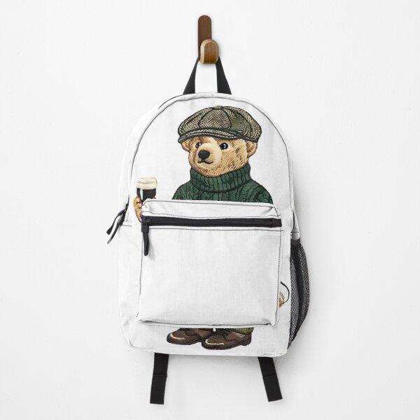 Item preview, Vintage Cool Funny Teddy Bear Feeling Lucky Drinking St Patricks Day designed and sold by BousinilyArt.