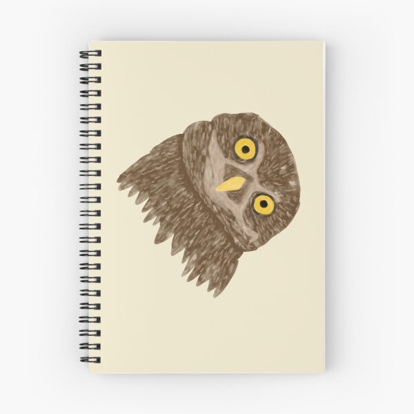 Item preview, Funny Owl Bird Head Tilt Watercolor Paint designed and sold by ArtNoveltee.