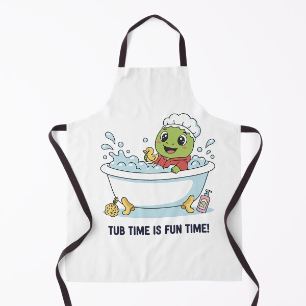 Item preview, Chhota Dino Tub Time Is Fun Time – Cute Dinosaur Bath Illustration designed and sold by MeeraArts&Crafts.