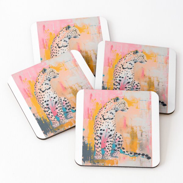 Item preview, Leopard Design Abstract Art Painting - Oil Style Vibrant Colors designed and sold by Hipatye26.