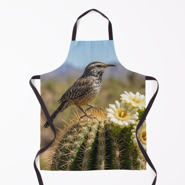 Item preview, Cactus Wren on Flowering Saguaro designed and sold by Tridentulus.