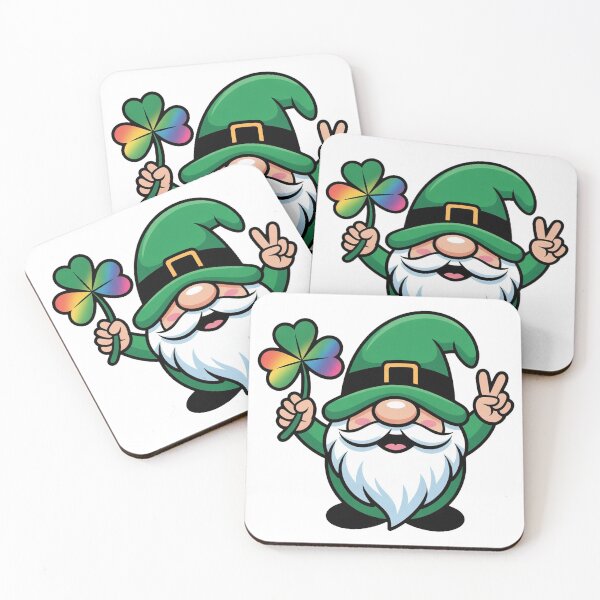 Item preview, Tie Dye Gnome with Shamrock Clover St Patrick’s Day designed and sold by QuiteOrbit.