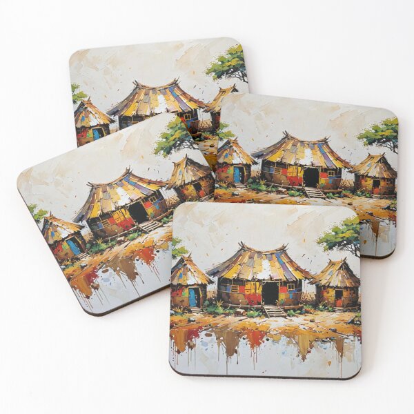 Item preview, Three African Huts designed and sold by tambanow.