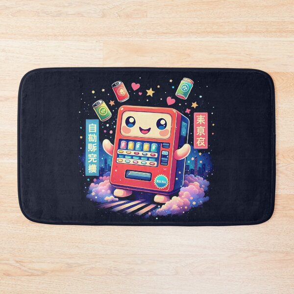 Item preview, Kawaii Tokyo Vending Machine Cute Japanese Night Aesthetic Illustration designed and sold by VaporTokyo.