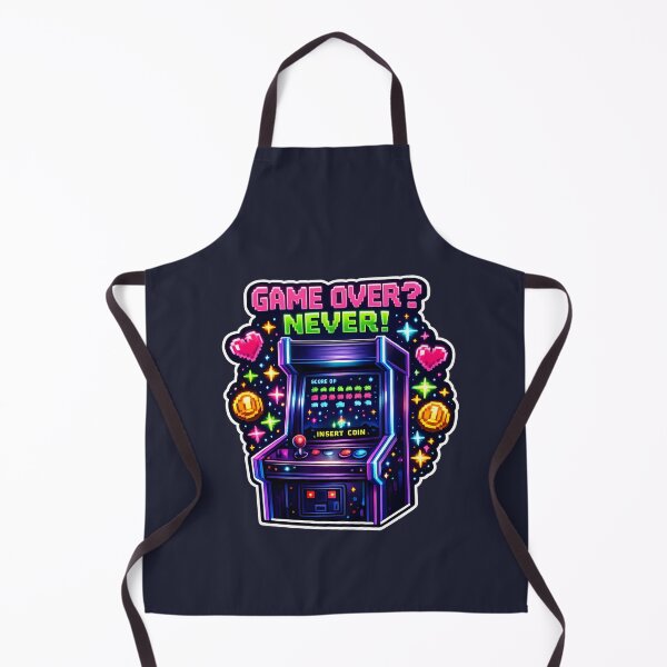 Item preview, Game Over Never Retro Arcade designed and sold by Orca Chuckle Studios.