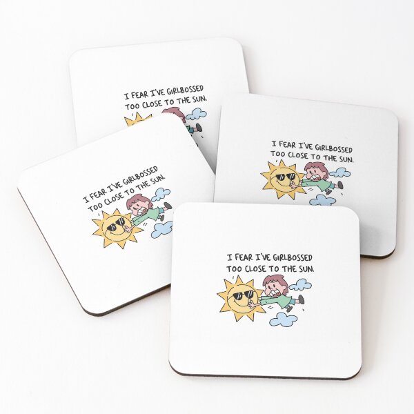 Item preview, Girlbossing too close to the sun - Funny designed and sold by TrendAndTinsel.
