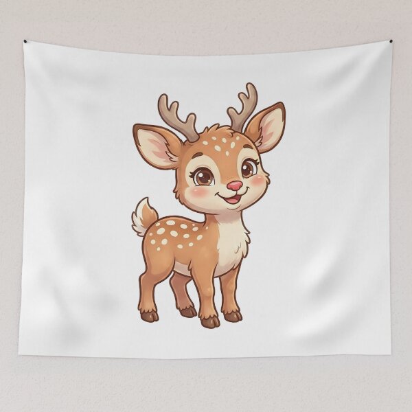 Item preview, cute deer designed and sold by funeralbeat.