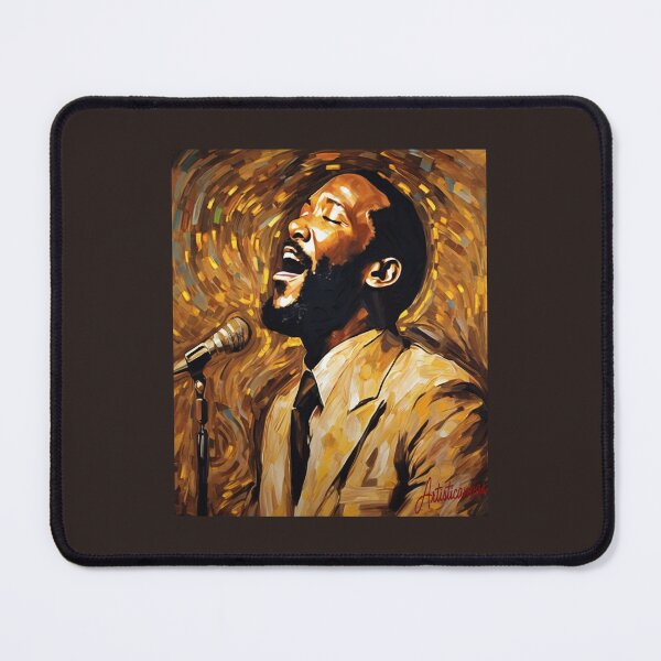 Item preview, Marvin Gaye Golden Soul Stage Portrait designed and sold by Artisticanvas.