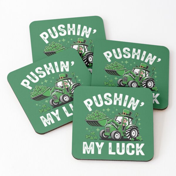 Item preview, Pushing My Luck Tractor St Patricks Day designed and sold by ZACK ART.