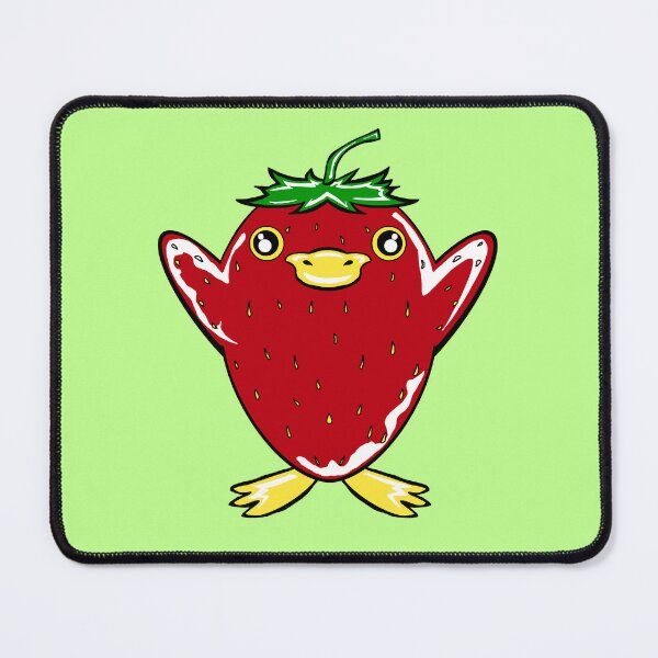 Item preview, Strawberry Duck with green background designed and sold by missmann.
