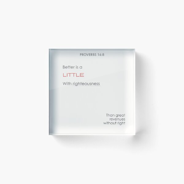 Item preview, Proverbs 16:8 designed and sold by Undonemadenew.