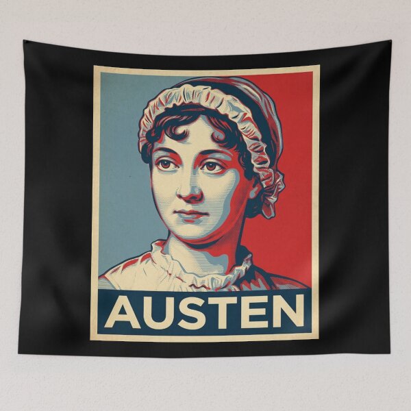 Item preview,  Jane Austen Hope Style Retro Poster Art  designed and sold by Anya Byron.