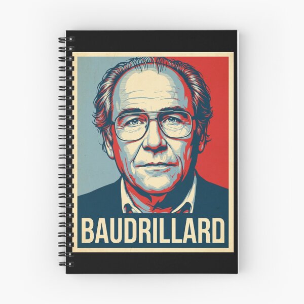 Item preview, Jean Baudrillard Hope Style Retro Poster Art  designed and sold by Anya Byron.