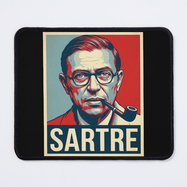 Item preview, Jean Paul Sartre Hope Style Retro Poster Art designed and sold by Anya Byron.