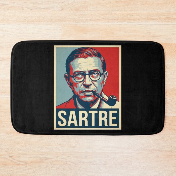 Item preview, Jean Paul Sartre Hope Style Retro Poster Art  designed and sold by Anya Byron.