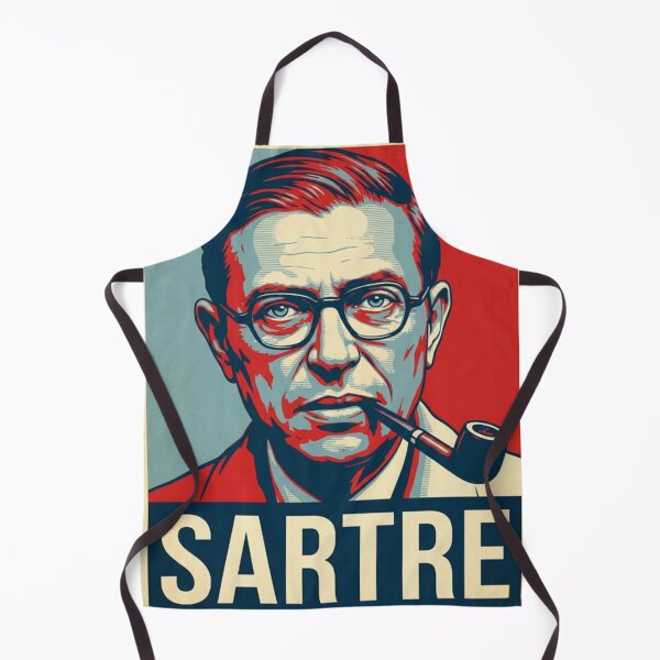 Item preview, Jean Paul Sartre Hope Style Retro Poster Art designed and sold by Anya Byron.