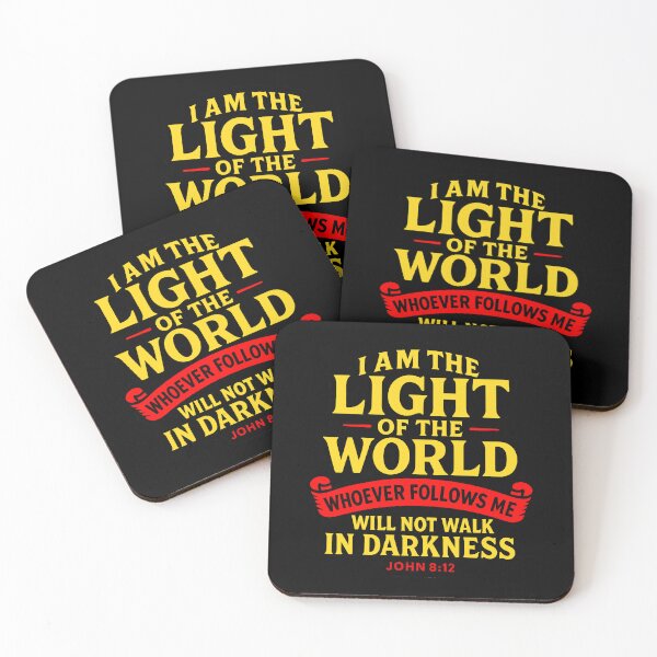 Item preview, John 8:12 I Am The Light Of The World  designed and sold by plushism.