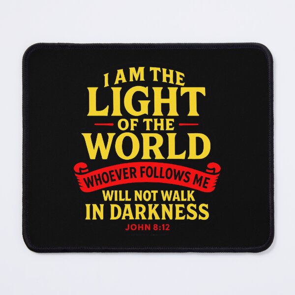 Item preview, John 8:12 I Am The Light Of The World  designed and sold by plushism.