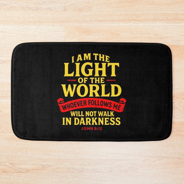Item preview, John 8:12 I Am The Light Of The World  designed and sold by plushism.