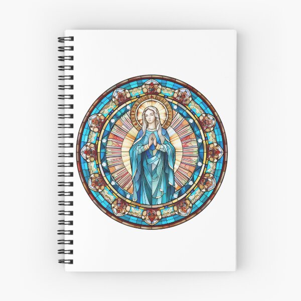 Item preview, Blessed Mother Mary Stained Glass Image designed and sold by All I Need Designs.