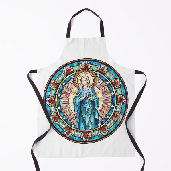 Item preview, Blessed Mother Mary Stained Glass Image designed and sold by All I Need Designs.