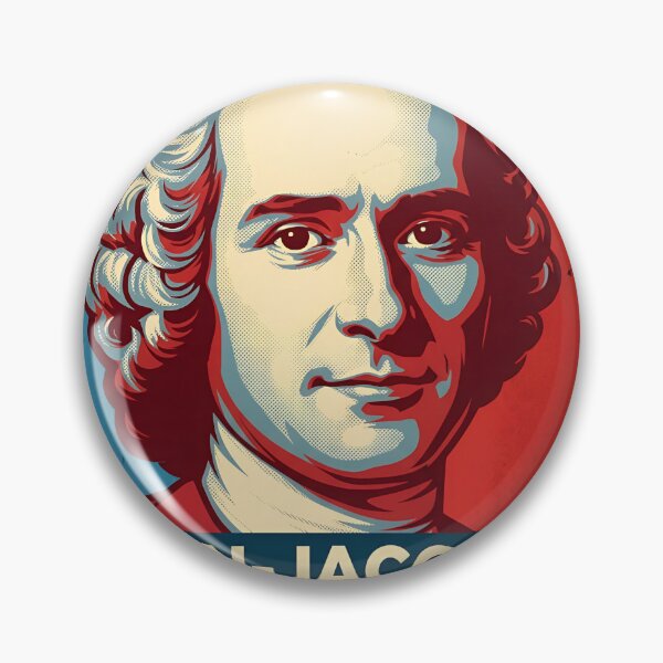 Item preview, Jean-Jacques Rousseau Hope Style Retro Poster Art  designed and sold by Anya Byron.
