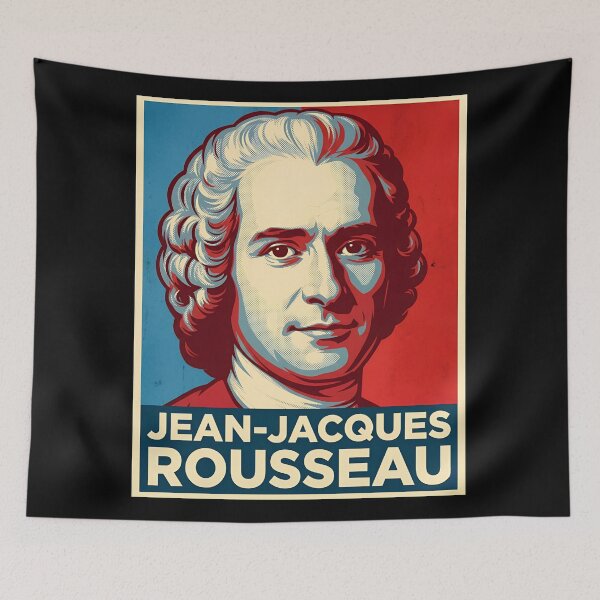 Item preview, Jean-Jacques Rousseau Hope Style Retro Poster Art  designed and sold by Anya Byron.