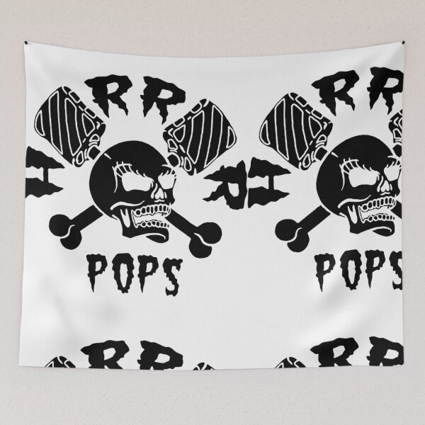 Item preview, Horrorpops Skull and Bones Psychobilly Emblem designed and sold by HakiStoreMa.