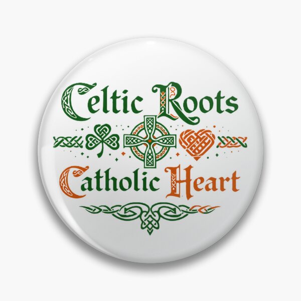 Item preview, Celtic Roots Catholic Heart designed and sold by All I Need Designs.
