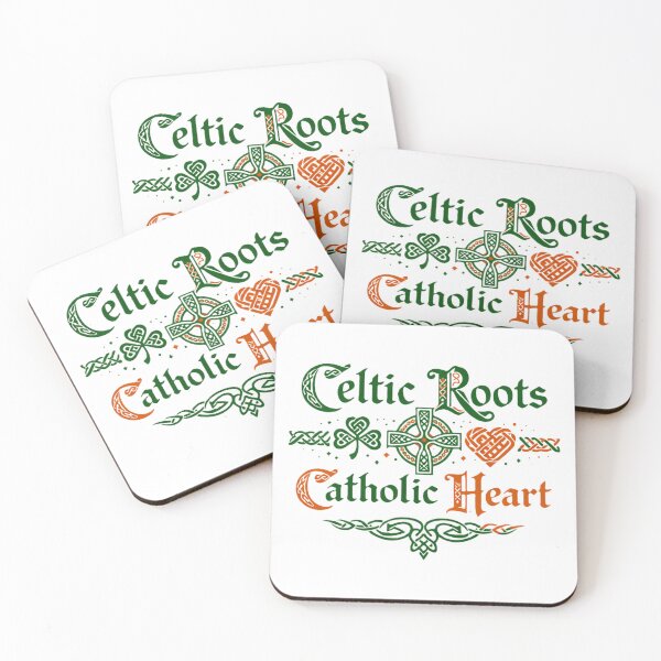 Item preview, Celtic Roots Catholic Heart designed and sold by All I Need Designs.