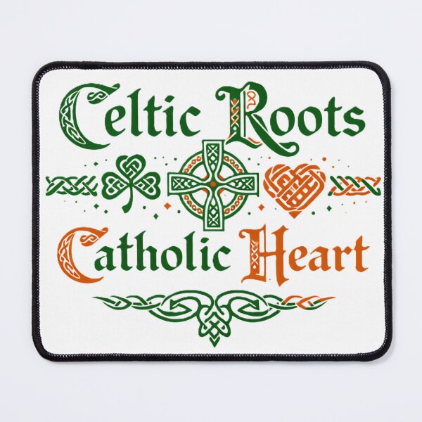 Item preview, Celtic Roots Catholic Heart designed and sold by All I Need Designs.
