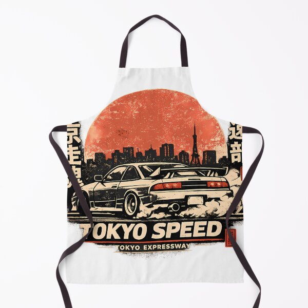 Item preview, Tokyo Speed JDM Drift Car Skyline Sunset Japanese Street Racing Illustration designed and sold by VaporTokyo.