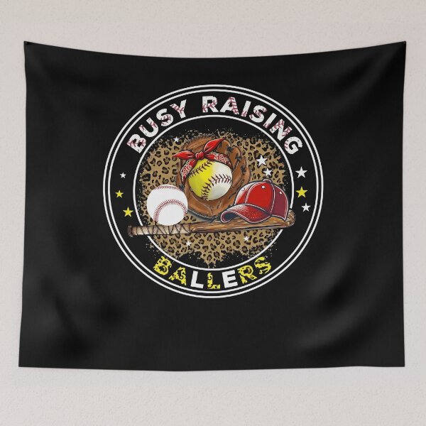 Item preview, Busy Raising Ballers Softball Mom Shirt designed and sold by KIROSALS.
