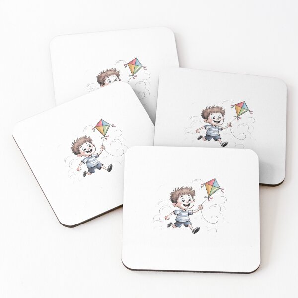 Item preview, Happy Kid Running with kite - Fun, Cute, Lovely designed and sold by TrendAndTinsel.