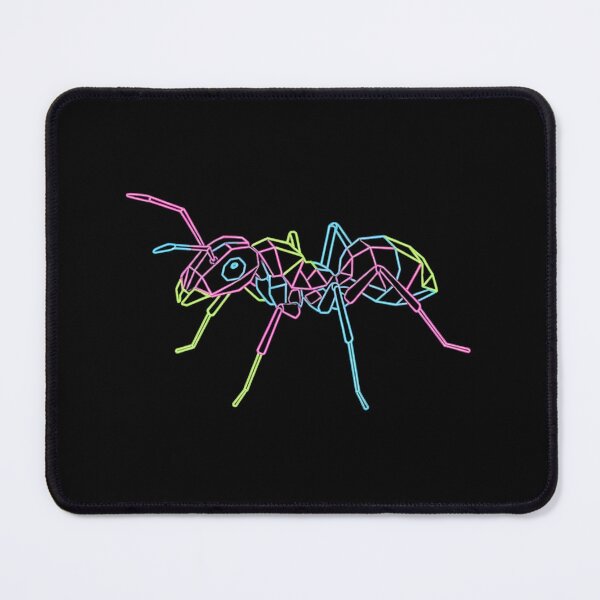 Item preview, Geometric Neon Ant – Low Poly Sticker for Gamers and Cyberpunk Fans designed and sold by bsbd-action.