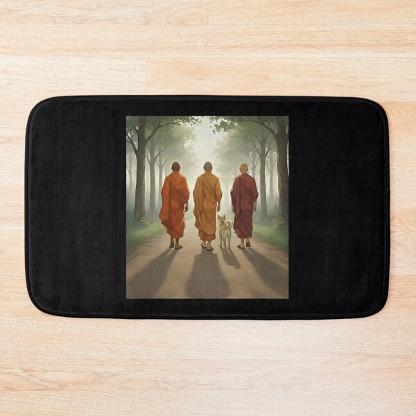 Item preview, Walk for Peace Monks with Dog Buddhist Unity Compassion  designed and sold by CristHuds.