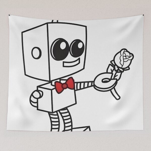 Item preview, Robot in Love Match Valentine's Day designed and sold by NF Designs Studio DTF.