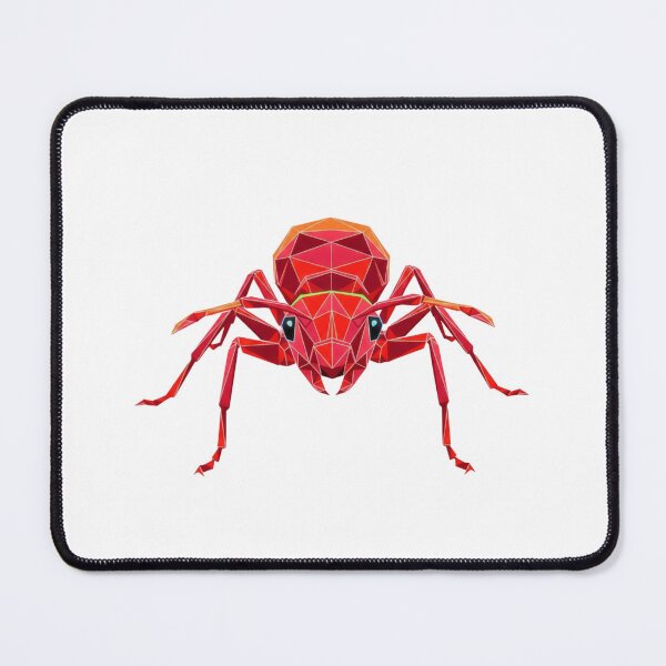 Item preview, Red Fire Ant – 3D Low Poly Sticker for Nature Enthusiasts designed and sold by bsbd-action.