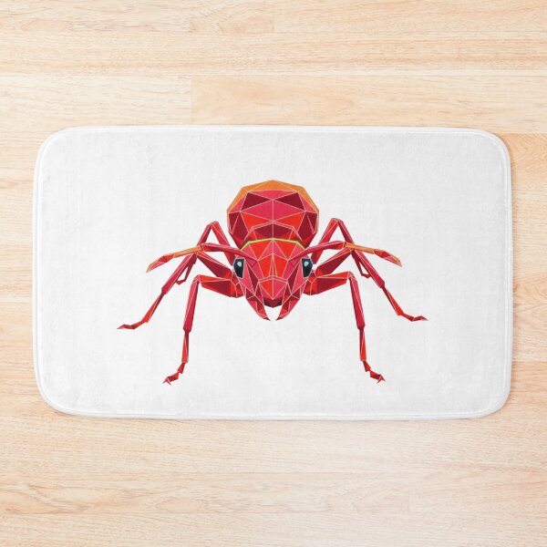 Item preview, Red Fire Ant – 3D Low Poly Sticker for Nature Enthusiasts designed and sold by bsbd-action.