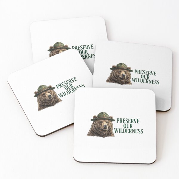 Item preview, Preserve Our Wilderness – Wildlife Conservation Bear Design designed and sold by PeachyPrintHub.
