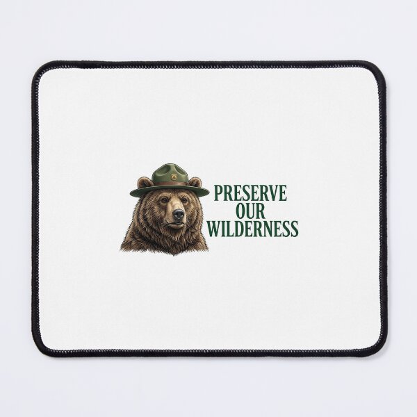 Item preview, Preserve Our Wilderness – Wildlife Conservation Bear Design designed and sold by PeachyPrintHub.