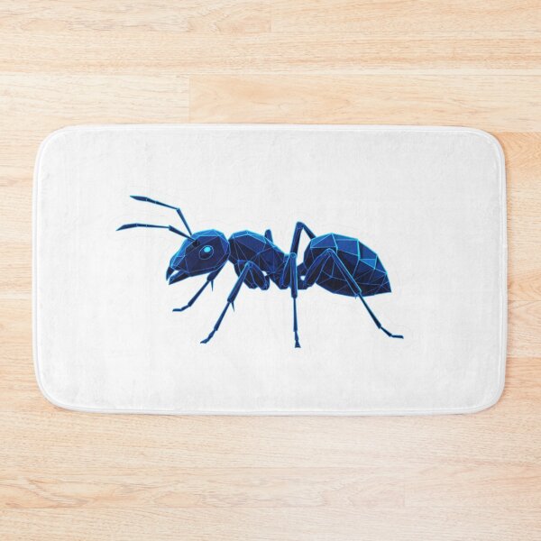 Item preview, Electric Blue Ant – Geometric Insect Sticker for Laptop designed and sold by bsbd-action.